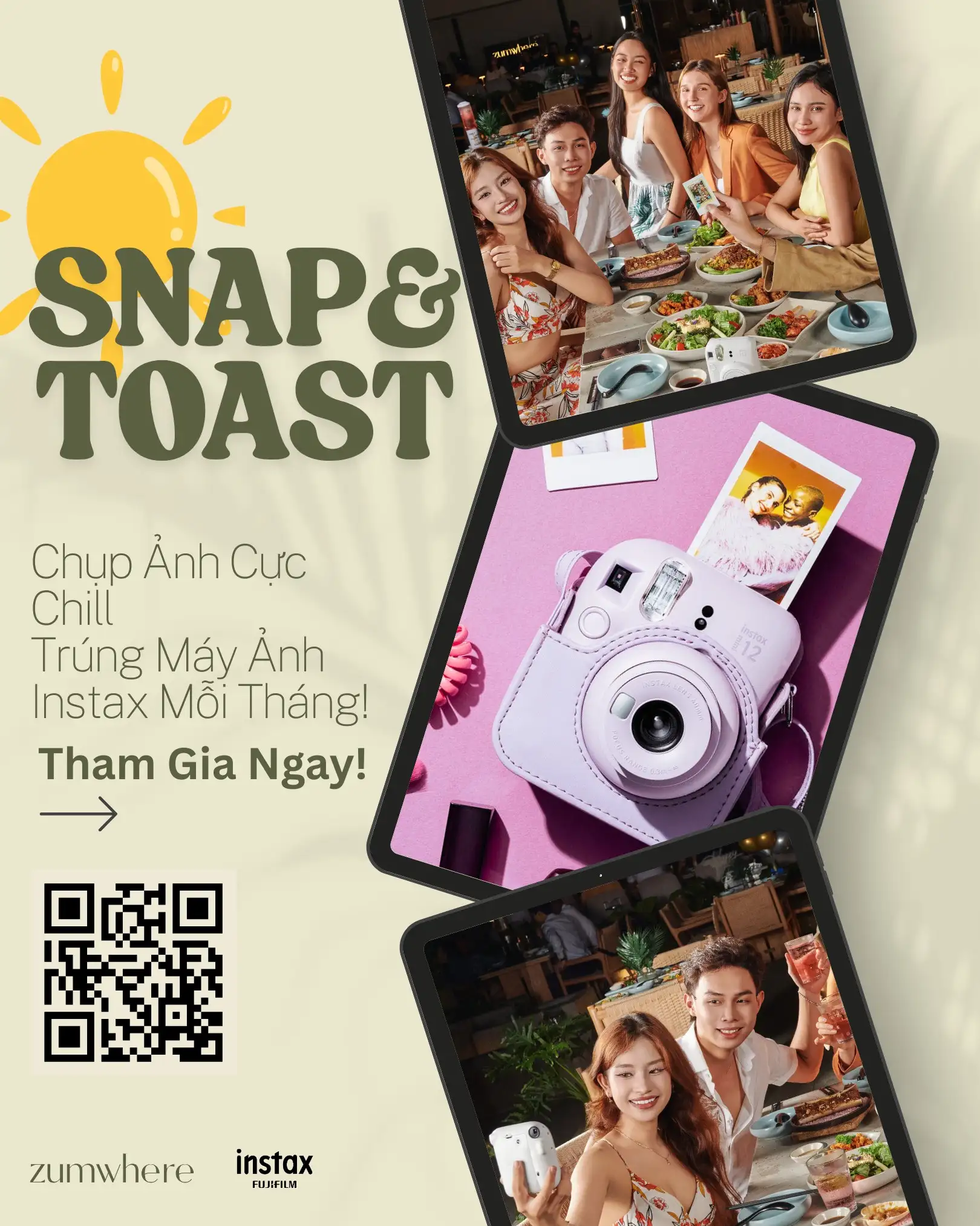 Instax và Zumwhere hợp tác cho mùa hè nhiều hình ảnh và nhiều phần thưởng